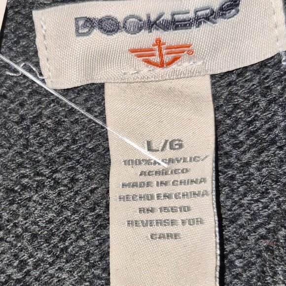 DOCKERS stylish Long sweater, button front, large pockets, Large NWT - Picture 16 of 16